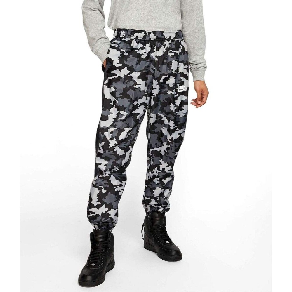 Nike Vintage Rare Sportswear Men's Woven Camo Track Pants Large
